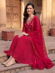 Indo Era Women Kurta Pant Dupatta Set