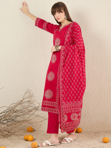 Indo Era Women Kurta Pant Dupatta Set