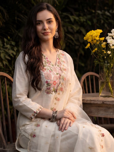 Indo Era Women Kurta Pant Dupatta Set
