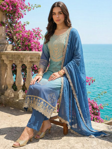 Indo Era Women Kurta Pant Dupatta Set