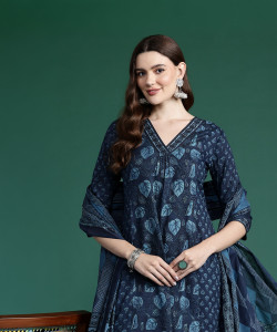 Indo Era Women Kurta Pant Dupatta Set