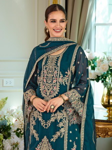 Indo Era Women Kurta Pant Dupatta Set