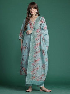 Indo Era Women Kurta Pant Dupatta Set