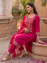 Indo Era Women Kurta Pant Dupatta Set