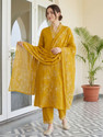 Indo Era Women Kurta Pant Dupatta Set