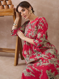 Indo Era Women Kurta Pant Set