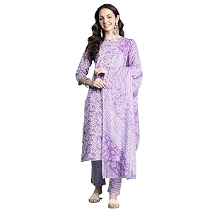 INDO ERA Women Pure Cotton Kurta Set