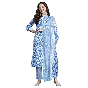 INDO ERA Women Pure Cotton Kurta Set