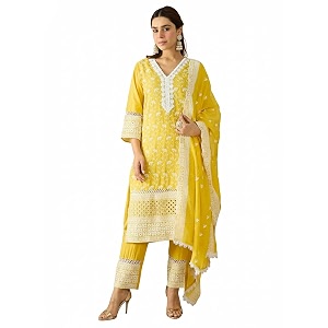 INDO ERA Women Pure Cotton Kurta Set