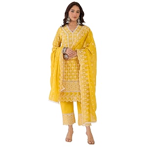 INDO ERA Women Pure Cotton Kurta Set