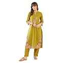 INDO ERA Womens Pure Cotton Floral Embroidered