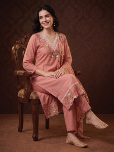 Indo Era Women Silk Blend Kurta Pant