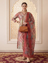 Indo Era Women Silk Blend Kurta Pant