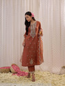 Indo Era Women Silk Blend Kurta Pant