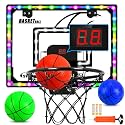 Indoor Basketball Hoop for Kids, Over The Door Mini Basketball Hoops Score