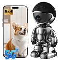 DYPCO Indoor Camera 2K 5G/2.4Ghz WiFi Home Security, Baby/Pet/Robot Camera with Phone App Motion Detection, Color Night Vision, Siren Alarm, Two-Way Talk, Human Detection