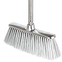 Indoor Soft Bristle Broom, 13-Inch Angle Head, Adjustable Handle