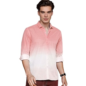 IndoPrimo Mens Cotton Shirt with Full Sleeves