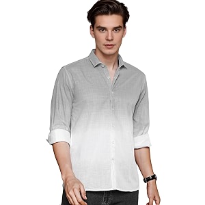 IndoPrimo Mens Cotton Shirt with Full Sleeves