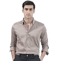 IndoPrimo Men39s Satin Shirt with Spread Collar