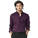 IndoPrimo Men39s Satin Shirt with Spread Collar