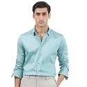 IndoPrimo Men39s Satin Shirt with Spread Collar
