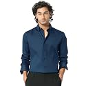 IndoPrimo Men39s Satin Shirt with Spread Collar