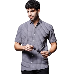 IndoPrimo Mens Regular Fit Fancy Square Kniting