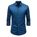 IndoPrimo Men39s Regular Fit Satin Designer Shirt