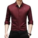 IndoPrimo Men39s Regular Fit Satin Designer Shirt