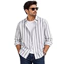 IndoPrimo Men39s Striped Cotton Shirt Slim