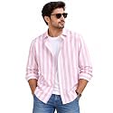 IndoPrimo Men39s Striped Cotton Shirt Slim