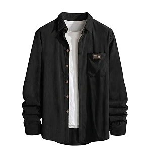 IndoPrimo Mens Corduroy Shirt Premium Ribbed