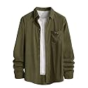 IndoPrimo Mens Corduroy Shirt Premium Ribbed
