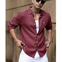 IndoPrimo Mens Regular Fit Cotton Casual Shirt