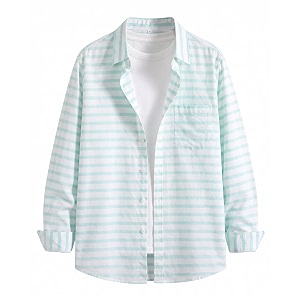 IndoPrimo Mens Striped Casual Shirt Premium