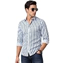 IndoPrimo Mens Striped Casual Shirt Premium
