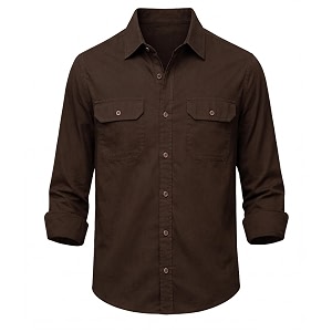 IndoPrimo Mens Stylish Cotton Casual Shirt for