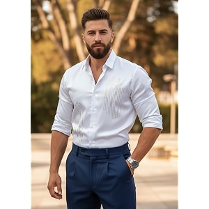 IndoPrimo Mens Stylish Satin Shirt for Party