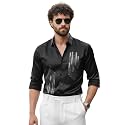 IndoPrimo Mens Stylish Satin Shirt for Party
