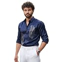 IndoPrimo Mens Stylish Satin Shirt for Party