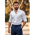 IndoPrimo Mens Stylish Satin Shirt for Party