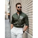 IndoPrimo Mens Stylish Satin Shirt for Party