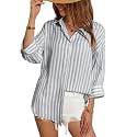 IndoPrimo Striped Western Shirt for Women 