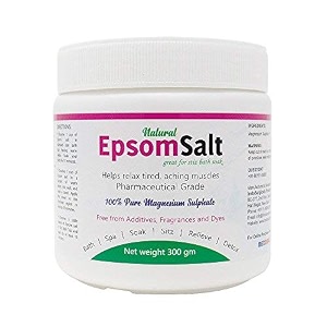 indosurgicals natural epsom salt great for sitz bath soak 300 gm pack of 2 pcs