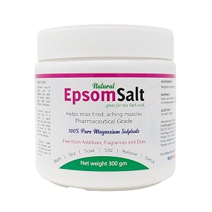 is indosurgicals natural epsom salt great for sitz bath soak 300 gm