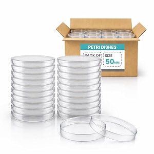 is indosurgicals petri dish 50mm polypropylene pp - pack of 36 pcs