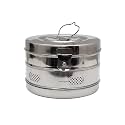 IndoSurgicals Stainless Steel Dressing Drums General Quality, 9" x 6"