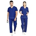IS IndoSurgicals Unisex Scrub Suit for Surgeons, Hospital OT Dress (XL, Royal Blue)