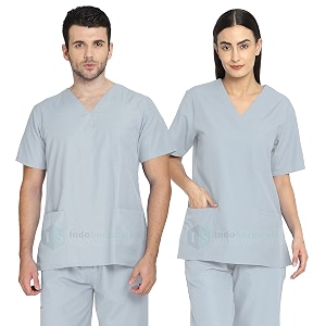 is indosurgicals unisex scrub suit for surgeons hospital ot dress xs grey